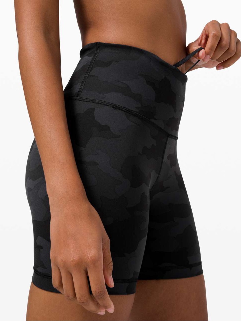 lululemon athletica Black Camo High-Rise Bike Shorts